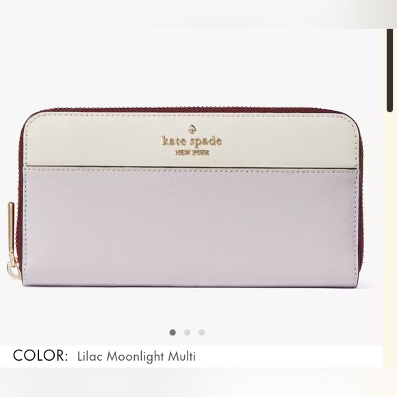 NWT Kate Spade Madison Large Continental Wallet in Lilac Moon - Picture 2 of 3